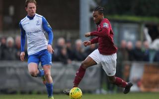 Former Potters Bar striker Dernell Wynter has signed dual registration forms with Welwyn Garden City. Picture: KARYN HADDON