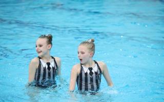 Dominika and Evie doing their Wednesday Addams routine