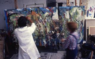 Students at St Albans School of Art, circa 1980.