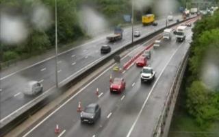 Flooding has caused delays on the A1(M) and M25 this afternoon.