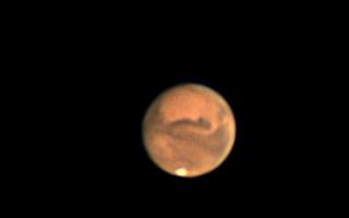 A photograph of Mars