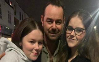 Shannon Turner captured a selfie with Danny Dyer in Hatfield.