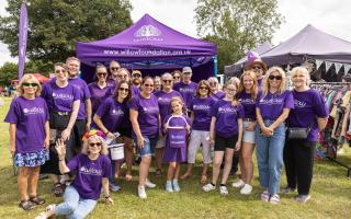 Smiling Willow Team at Folk by the Oak 2024 in Hatfield Park.