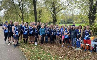 Garden City Runners at the Trent Park cross-country fixture. Picture: GCR